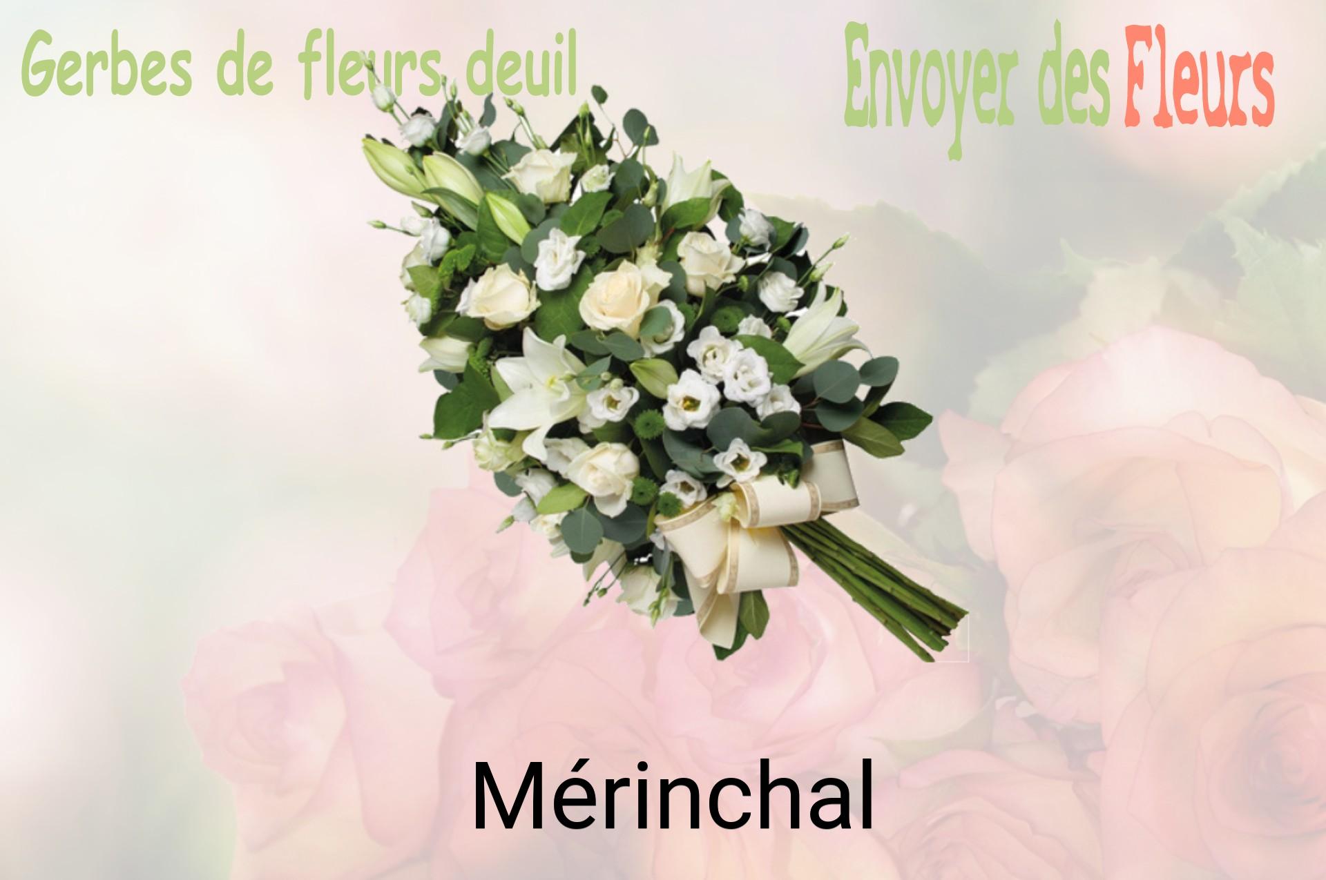 Gerbe de fleurs de deuil livrée à Mérinchal
